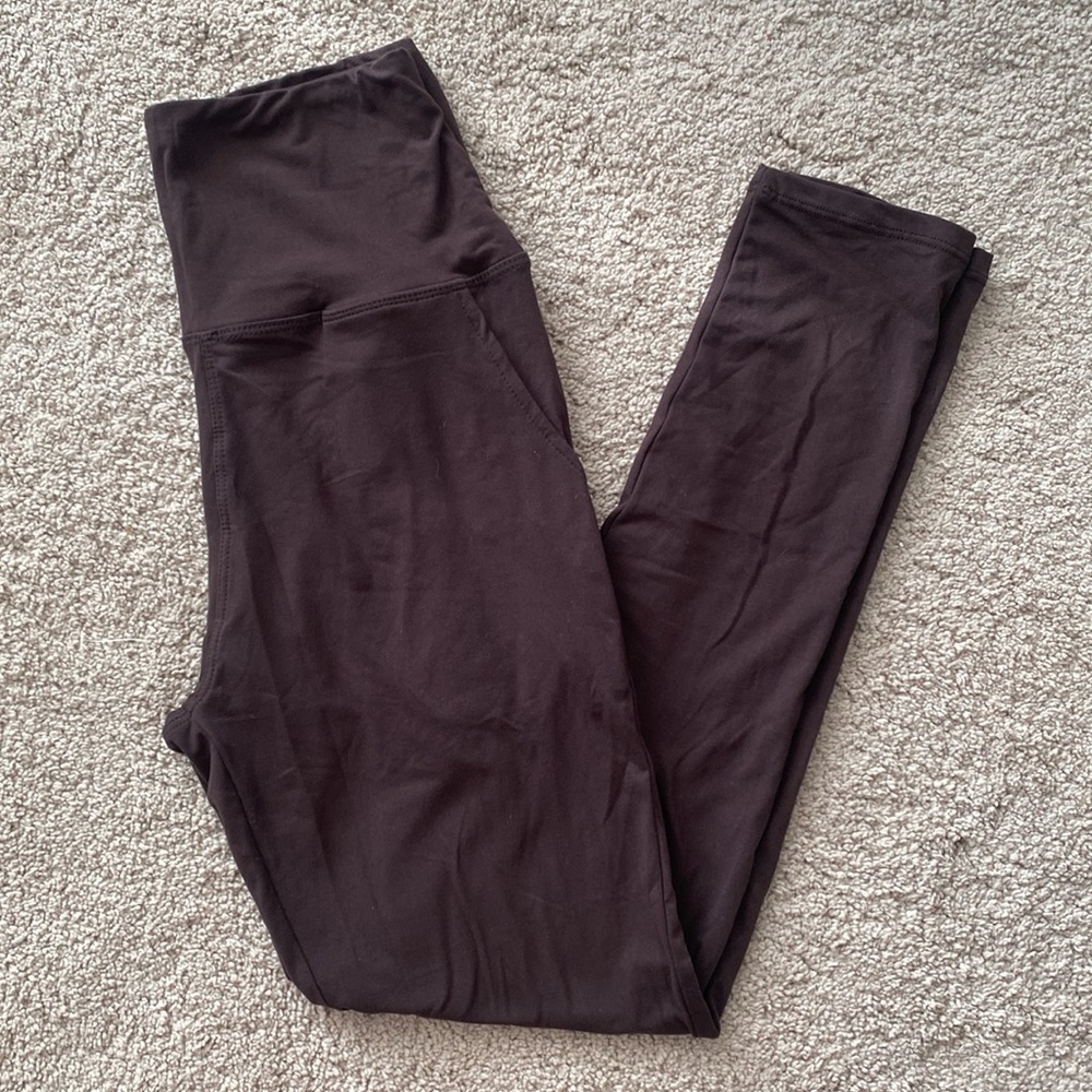 Dark Brown Leggings with Pockets